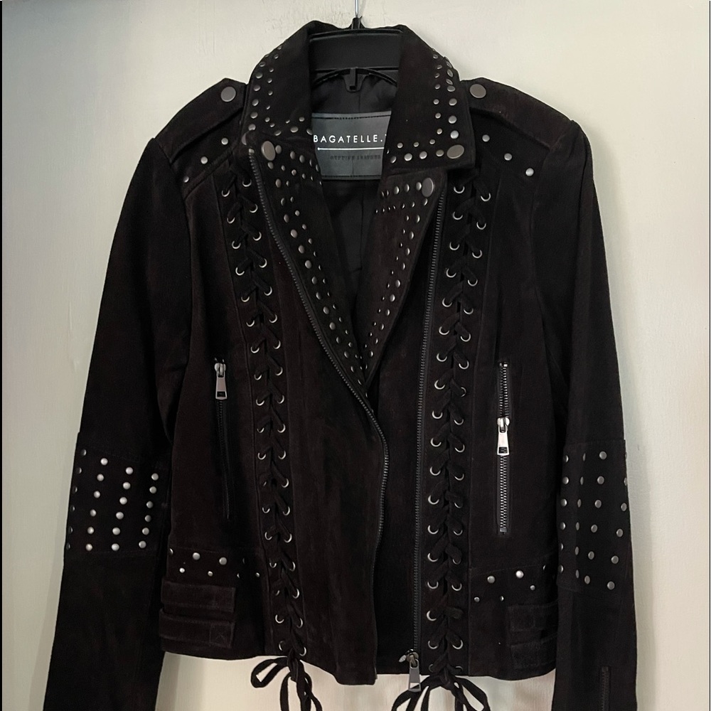 Ladies’ Bagatelle.NYC leather jacket. Small, lined